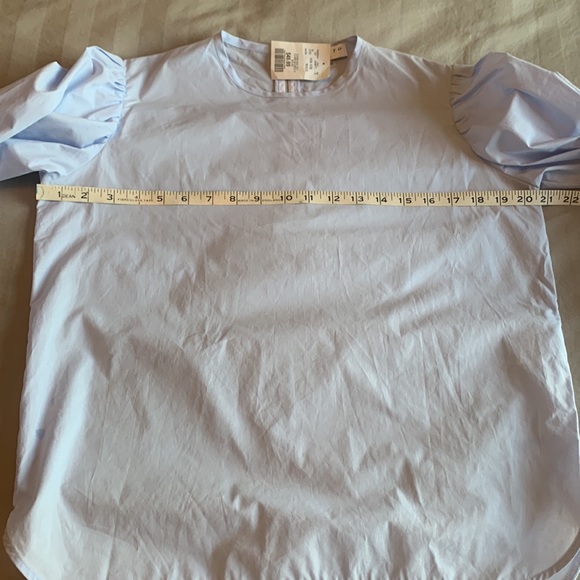 NWT Sandro Puff Sleeve Poplin Blouse- Size 3 - Picture 8 of 10